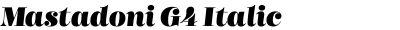 Mastadoni G4 Italic